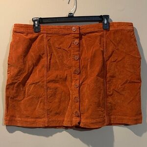 Rust Corduroy Skirt (20W)